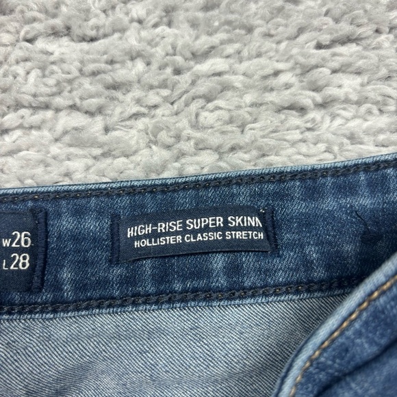 Hollister Jeans Womens 3 Short High Rise Super Skinny Classic Stretch Party - Picture 3 of 5